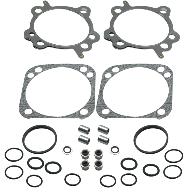S&S CYCLE T/END GASK SET F/ 124" 4 - 1/8"W/OEM CASES - Driven Powersports Inc.90 - 9510