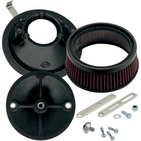 S&S CYCLE UNVIS STEALTH A/CLEANER KIT F/E/G SS CARBS - Driven Powersports Inc.170 - 0176