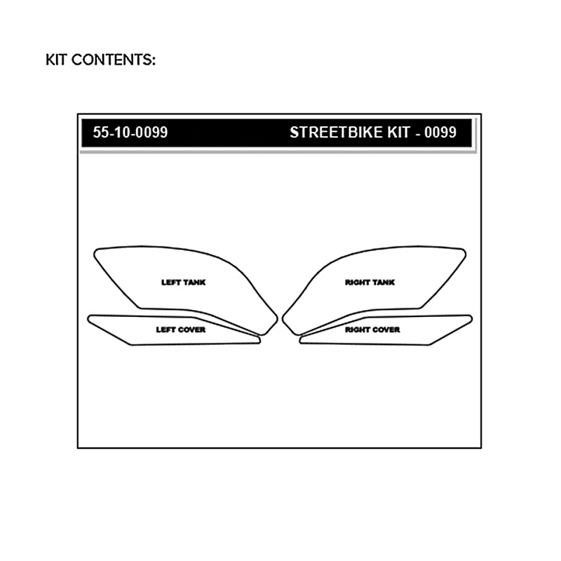 STOMP DESIGN - 55 - 10 - 0099 - STOMP GRIP TANK KIT - Driven Powersports Inc.84018751351755 - 10 - 0099