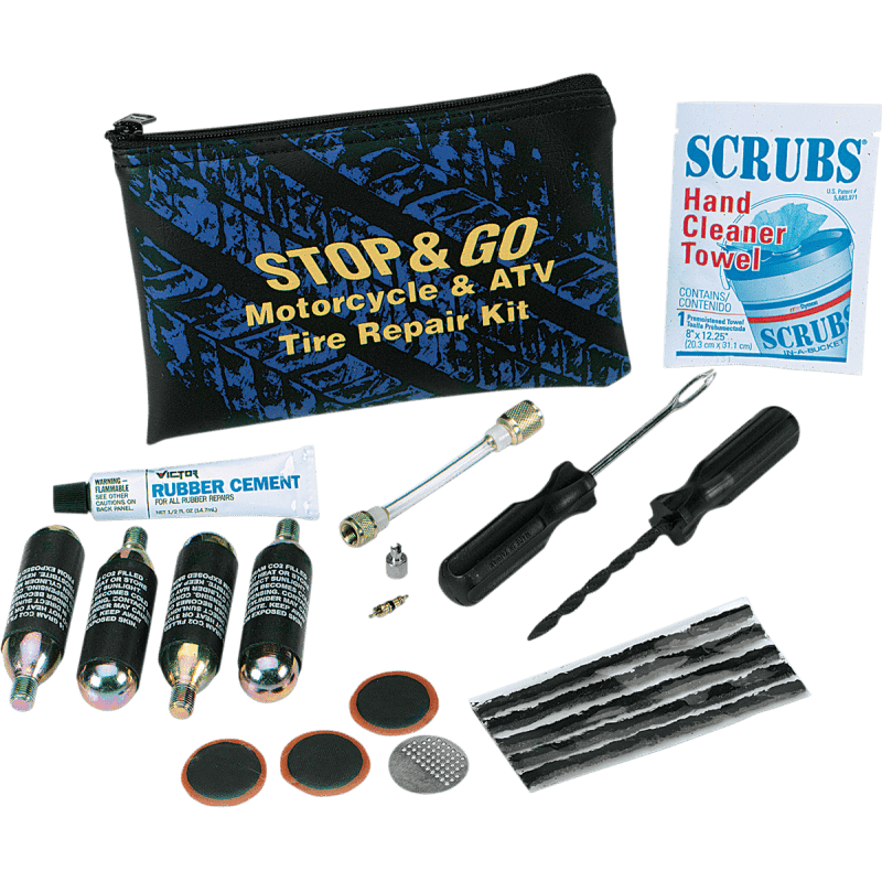 STOP & GO INTERNATIONAL MC/ATV TIRE REPAIR KIT W/C02 (1066) - Driven Powersports Inc.1066
