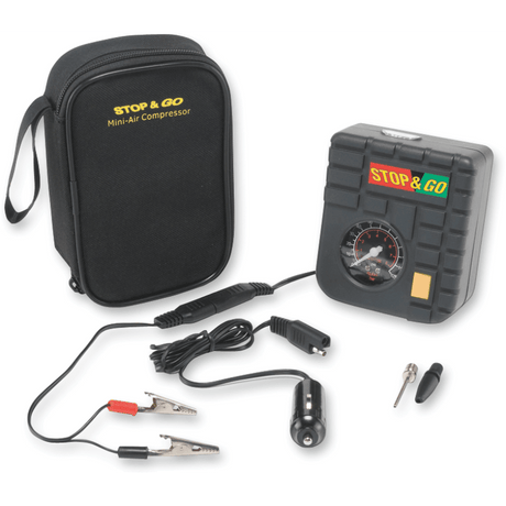 STOP & GO INTERNATIONAL MINI - AIR COMPRESSOR FOR MOTORCYCLES, SCOOTERS AND ATV'S - Driven Powersports Inc.RCP