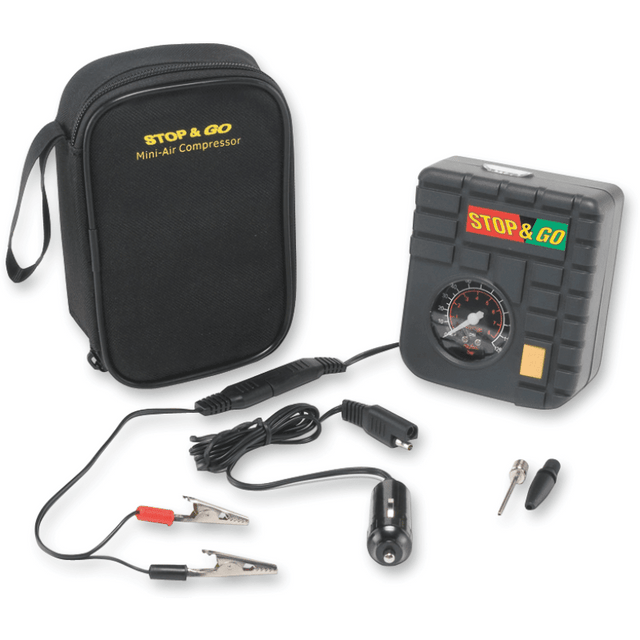 STOP & GO INTERNATIONAL MINI - AIR COMPRESSOR FOR MOTORCYCLES, SCOOTERS AND ATV'S - Driven Powersports Inc.RCP