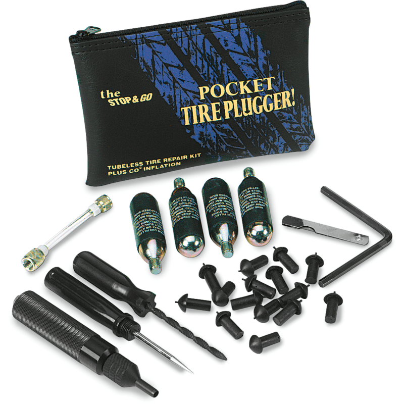 STOP & GO INTERNATIONAL POCKET TIRE PLUGGER PLUS CO2 INFLATION (1001) - DRIVEN Canada's Powersports 0090117600191001