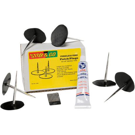 STOP & GO INTERNATIONAL PATCH/PLUG REPAIR PLUGS W/GLUE (6PK) (3002) - Driven Powersports Inc.3002