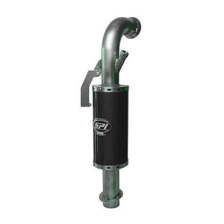 STRAIGHTLINE PERFORMANCE CARBON FIBER LIGHTWEIGHT MUFFLER FULL STAINLESS (134 - 202) - Driven Powersports Inc.810080588332134 - 202