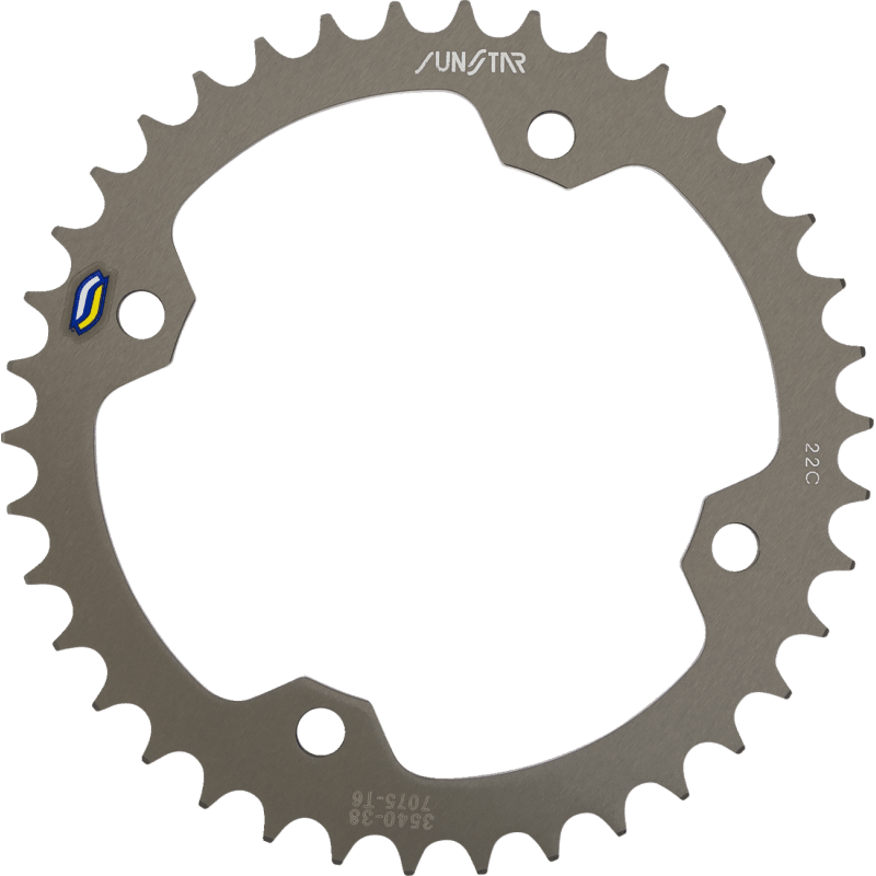 SUNSTAR SPROCKETS ALUMINUM REAR SPROCKET (5 - 354038) - Driven Powersports Inc.8400191042345 - 354038
