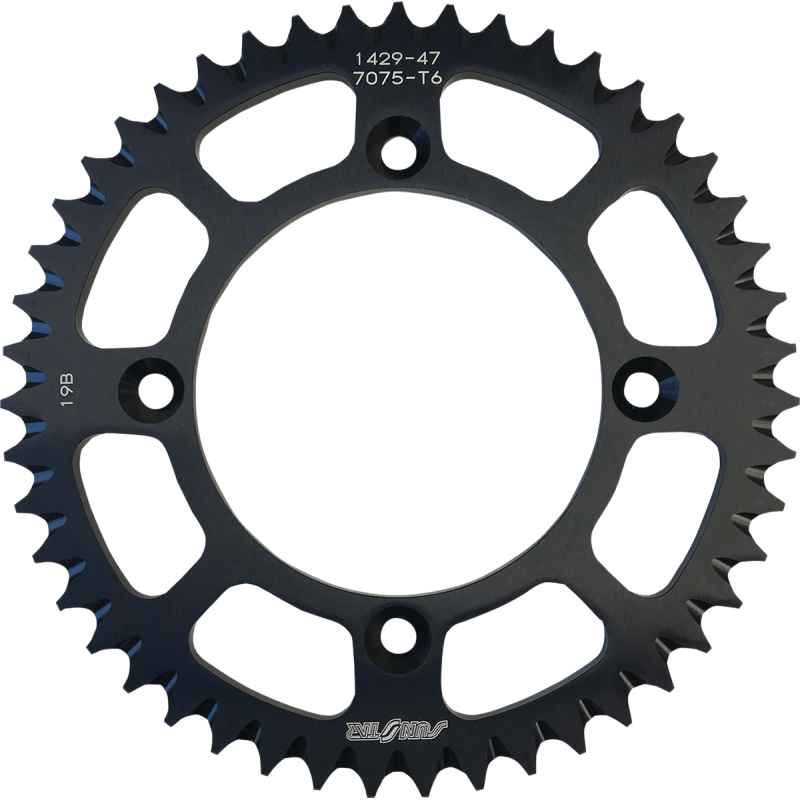 SUNSTAR SPROCKETS ALUMINUM REAR SPROCKET - DRIVEN Canada's Powersports 840019110725 - 142947BK