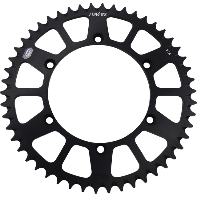 SUNSTAR SPROCKETS ALUMINUM REAR SPROCKET - DRIVEN Canada's Powersports 8400191045865 - 361950BK