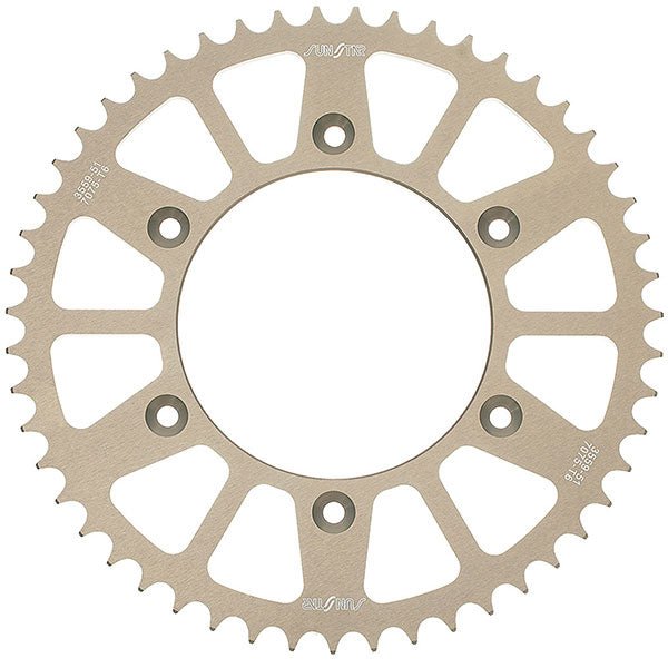 SUNSTAR SPROCKETS WORKS TRIPLESTAR ALUMINUM REAR SPROCKET (5 - 145548) - DRIVEN Canada's Powersports 8400191036025 - 145548