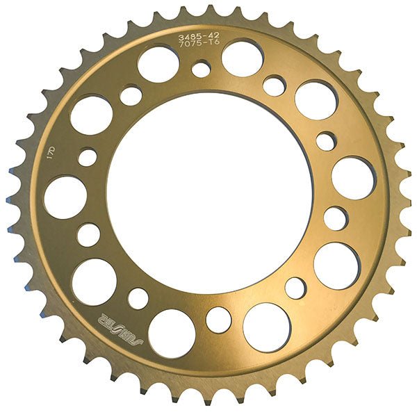 SUNSTAR SPROCKETS WORKS TRIPLESTAR ALUMINUM REAR SPROCKET (5 - 348542) - DRIVEN Canada's Powersports 5 - 348542