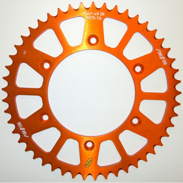 SUNSTAR SPROCKETS WORKS TRIPLESTAR ALUMINUM REAR SPROCKET (5 - 354751OR) - DRIVEN Canada's Powersports 8400191088745 - 354751OR