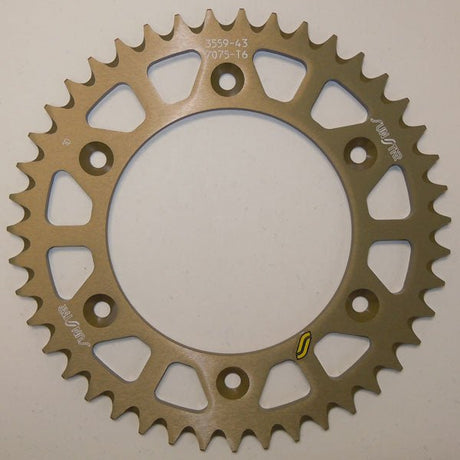 SUNSTAR SPROCKETS WORKS TRIPLESTAR ALUMINUM REAR SPROCKET (5 - 355944) - DRIVEN Canada's Powersports 8400191046235 - 355944