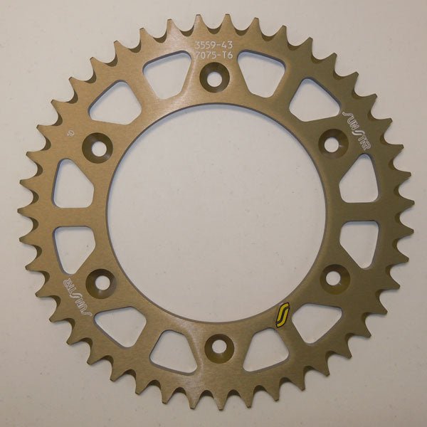SUNSTAR SPROCKETS WORKS TRIPLESTAR ALUMINUM REAR SPROCKET (5 - 355945) - DRIVEN Canada's Powersports 8400191046305 - 355945