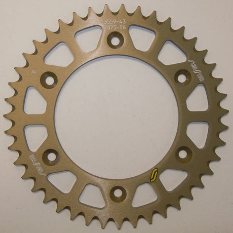 SUNSTAR SPROCKETS WORKS TRIPLESTAR ALUMINUM REAR SPROCKET (5 - 355946) - DRIVEN Canada's Powersports 8400191046475 - 355946