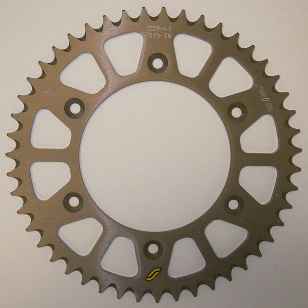 SUNSTAR SPROCKETS WORKS TRIPLESTAR ALUMINUM REAR SPROCKET (5 - 355952) - DRIVEN Canada's Powersports 8400191047085 - 355952