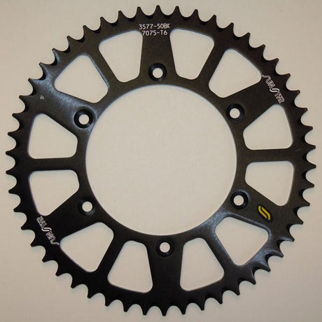 SUNSTAR SPROCKETS WORKS TRIPLESTAR ALUMINUM REAR SPROCKET (5 - 357748BK) - DRIVEN Canada's Powersports 8400191044635 - 357748BK