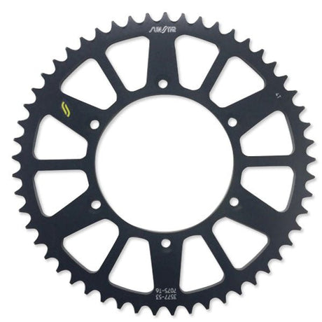 SUNSTAR SPROCKETS WORKS TRIPLESTAR ALUMINUM REAR SPROCKET (5 - 357753BK) - DRIVEN Canada's Powersports 8400191093145 - 357753BK