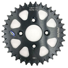 SUNSTAR SPROCKETS WORKS TRIPLESTAR ALUMINUM REAR SPROCKETS (5 - 145736BK) - DRIVEN Canada's Powersports 5 - 145736BK