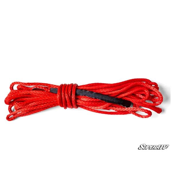 SUPER ATV SUPERATV SYNTHETIC WINCH ROPE REPLACEMENT (WN - RP - 6K - RED) - DRIVEN Canada's Powersports WN - RP - 6K - RED