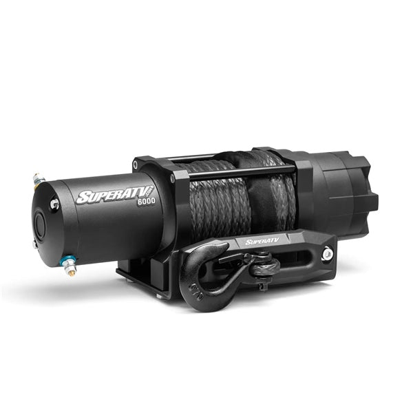 SUPERATV SYNTHETIC ROPE WINCH 6000, 5000, 4500LB (WNRP6K) - DRIVEN Canada's Powersports 882834057142WNRP6K