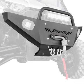 SuperATV Winch Ready Bumper With Light Bar - DRIVEN Canada's Powersports 779421183585FBGCADEF003LB12RL