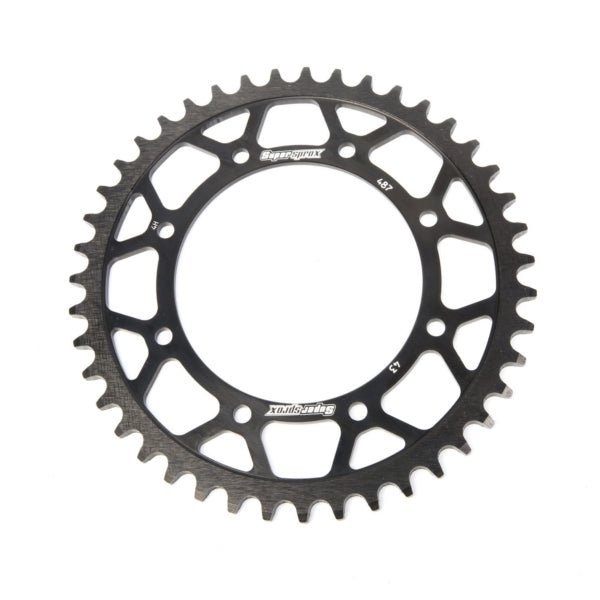 SUPERSPROX SPROCKET REAR STEEL 43T (RFE - 487 - 43 - BLK) - Driven Powersports Inc.8592165115306RFE - 487 - 43 - BLK