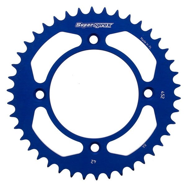 Supersprox MX Aluminium Rear Drive Sprocket - DRIVEN Canada's Powersports 8592165026107RAL-452-42-BLU