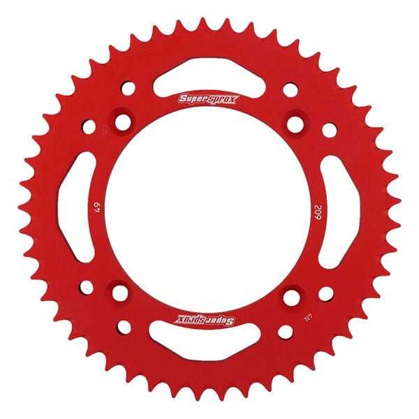 SUPERSPROX MX ALUMINIUM REAR DRIVE SPROCKET - DRIVEN Canada's Powersports 8592165087337RAL - 209 - 49 - RED