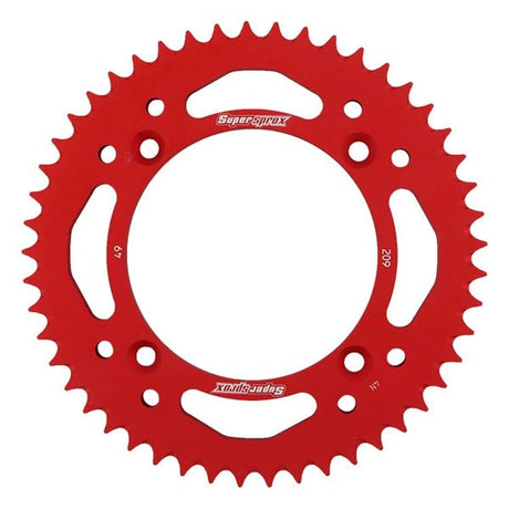 SUPERSPROX MX ALUMINIUM REAR DRIVE SPROCKET - DRIVEN Canada's Powersports 8592165087337RAL - 209 - 49 - RED