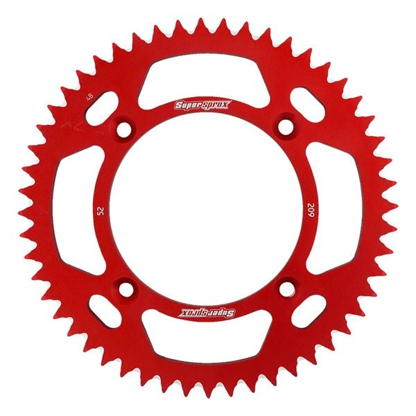 SUPERSPROX MX ALUMINIUM REAR DRIVE SPROCKET - DRIVEN Canada's Powersports 8592165084367RAL - 209 - 52 - RED