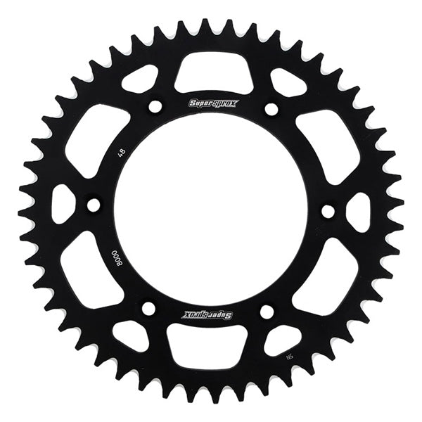 SUPERSPROX MX ALUMINIUM REAR DRIVE SPROCKET - DRIVEN Canada's Powersports 8592165108353RAL - 8000 - 48 - BLK