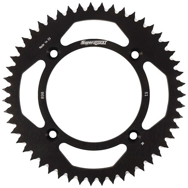 SUPERSPROX MX ALUMINIUM REAR DRIVE SPROCKET - DRIVEN Canada's Powersports 8592165020754RAL - 898 - 51 - BLK