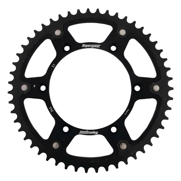 Supersprox MX Stealth Rear Drive Sprocket - DRIVEN Canada's Powersports 8592165094366RST-245-51-BLK