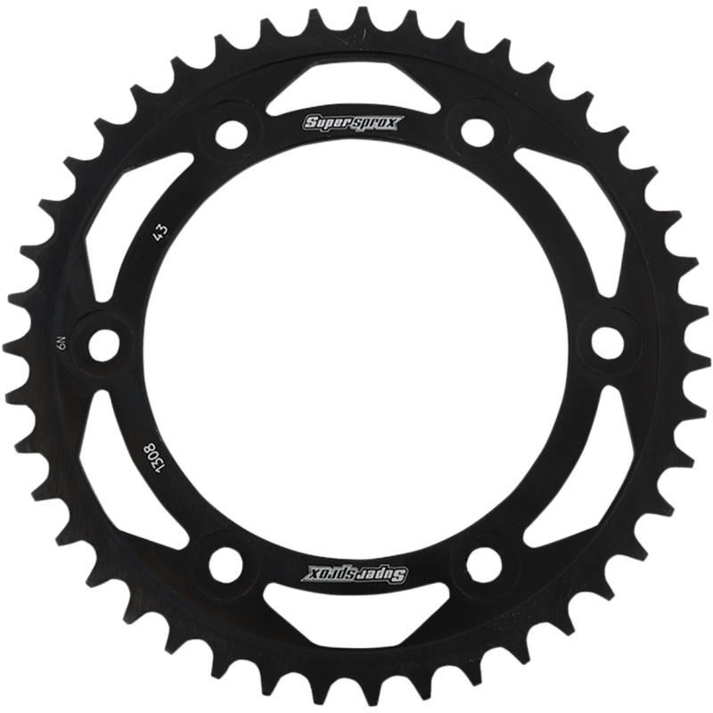 SUPERSPROX SPROCKET REAR STEEL 43T (RFE - 1308 - 43 - BLK) - DRIVEN Canada's Powersports RFE - 1308 - 43 - BLK