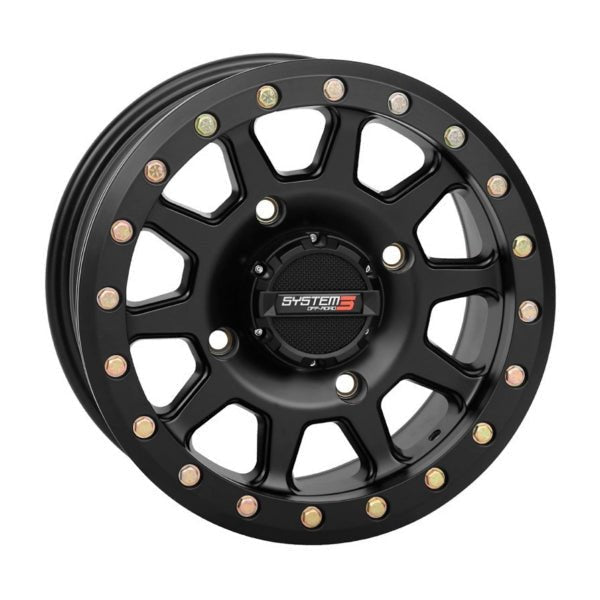 SYSTEM 3 OFF - ROAD 15X7 4/137 5+2SB3 30MMWHEELBEADLOCK BK (521475) - Driven Powersports Inc.521475521475