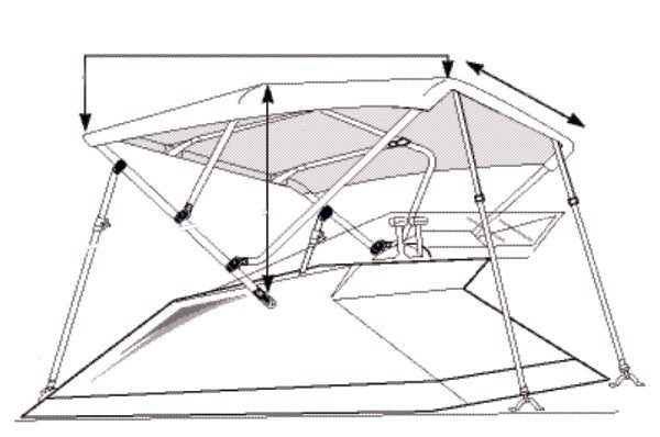 TAYLORMADE BOAT TOP POLES (42673) - DRIVEN Canada's Powersports 04001112174542673
