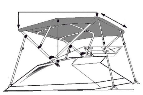 TAYLORMADE HOT SHOT™ BIMINI BOATOPS - DRIVEN Canada's Powersports 04001112205684000OG