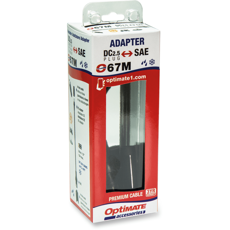 TECMATE 3 CABLES KIT SAE DC 2.5MM (O - 67) - DRIVEN Canada's Powersports 5425006142786O - 67