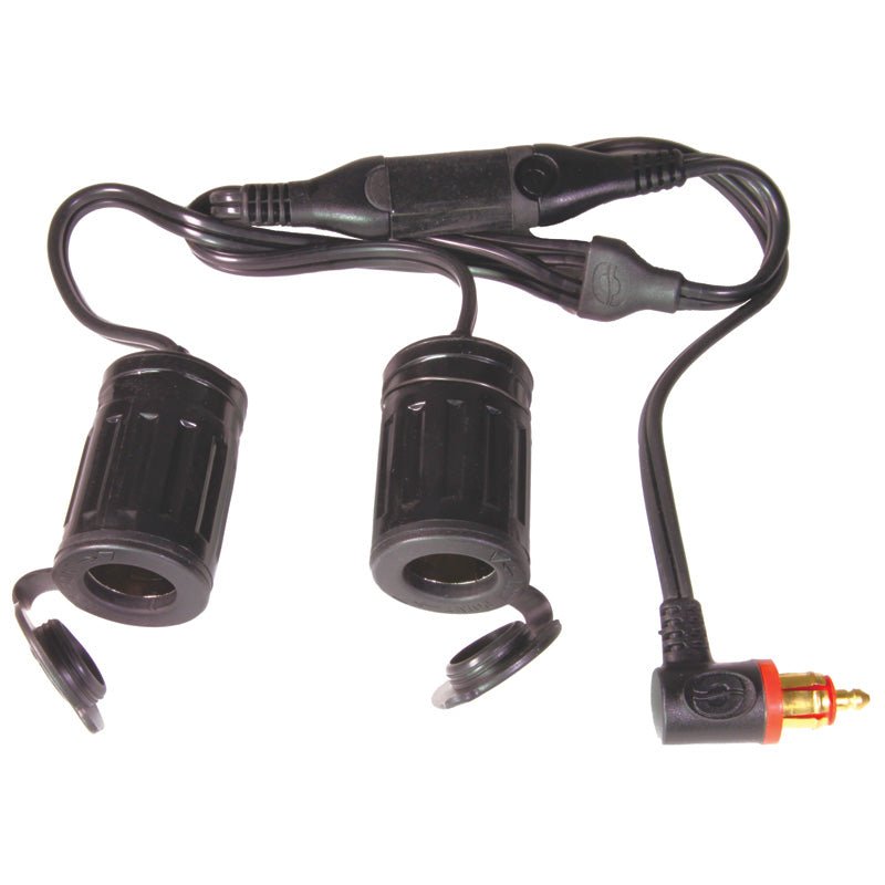 TECMATE CABLE 90° DIN PLUG DUAL AUTO SOCKET (O - 36) - DRIVEN Canada's Powersports 5425006143448O - 36