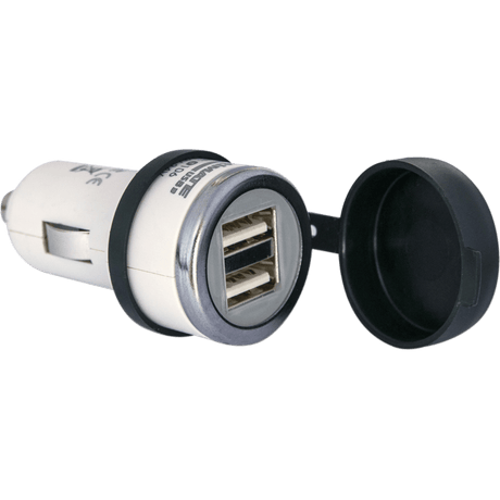 TECMATE DOUBLE USB CHARGER 2100MA AUTO PLUG (O - 106) - DRIVEN Canada's Powersports 5425006146067O - 106