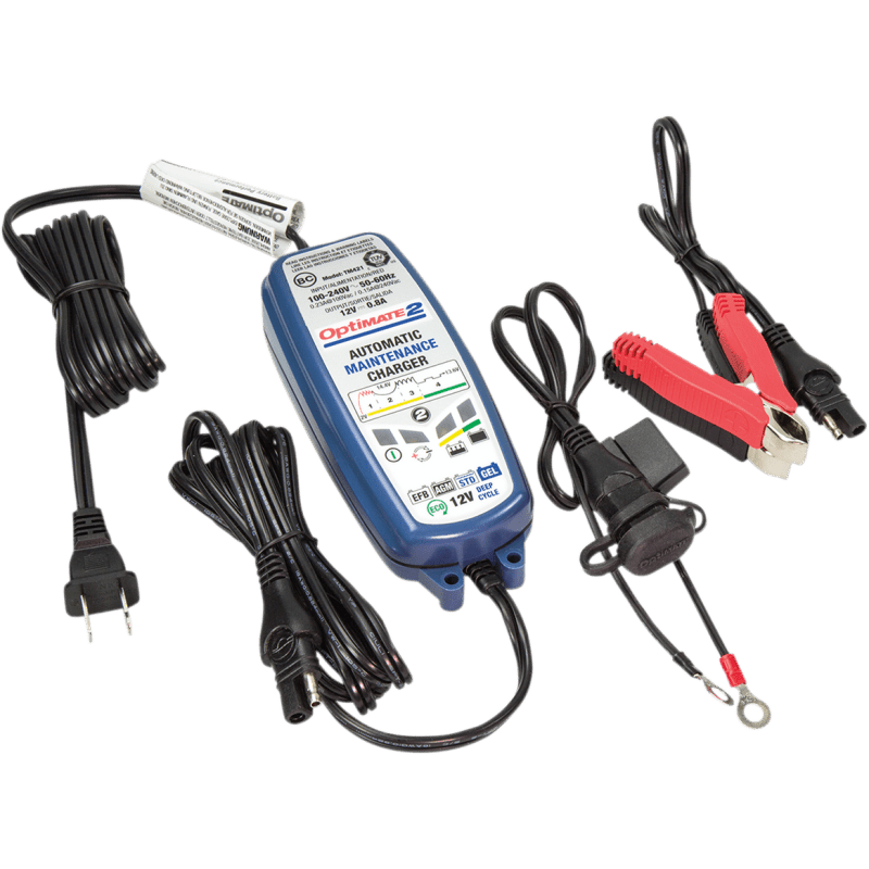TECMATE OPTIMATE 2 CHARGER (TM - 421) - DRIVEN Canada's Powersports 5425006145213TM - 421
