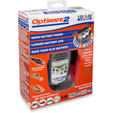 TECMATE OPTIMATE 2 CHARGER (TM - 421) - DRIVEN Canada's Powersports 5425006145213TM - 421