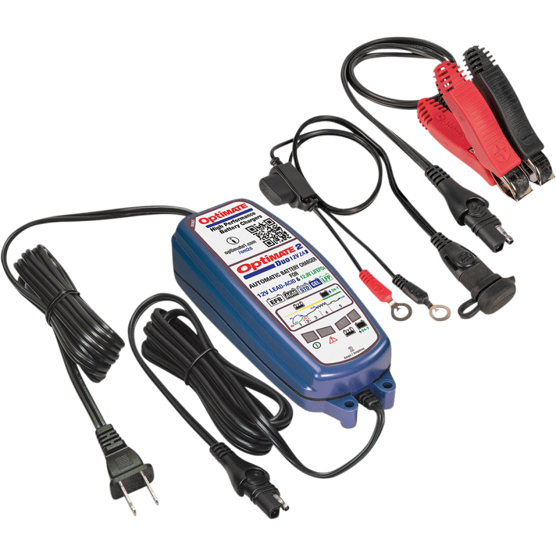TECMATE OPTIMATE 2 DUO 12V 2A (TM - 551) - DRIVEN Canada's Powersports TM - 551TM - 551