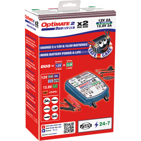 TECMATE OPTIMATE 2 DUO X 2 BANK (TM - 571) - DRIVEN Canada's Powersports 107TM571TM - 571