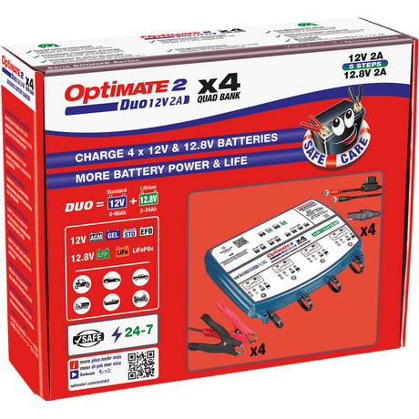 TECMATE OPTIMATE 2 DUO X 4 BANK (TM - 575) - DRIVEN Canada's Powersports 107TM575TM - 575