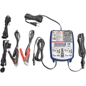 TECMATE OPTIMATE 3 DUAL BANK CHARGER (TM - 451) - DRIVEN Canada's Powersports 5425006145510TM - 451
