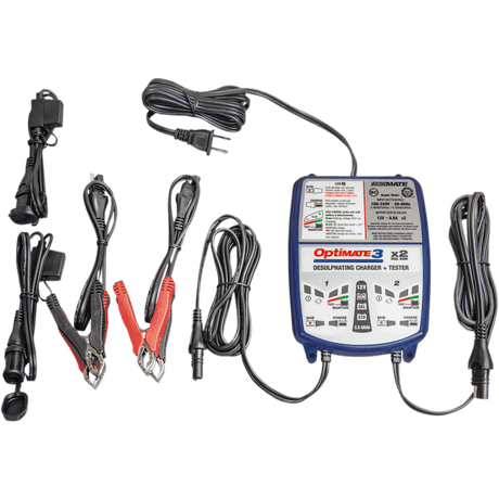 TECMATE OPTIMATE 3 DUAL BANK CHARGER (TM - 451) - DRIVEN Canada's Powersports 5425006145510TM - 451