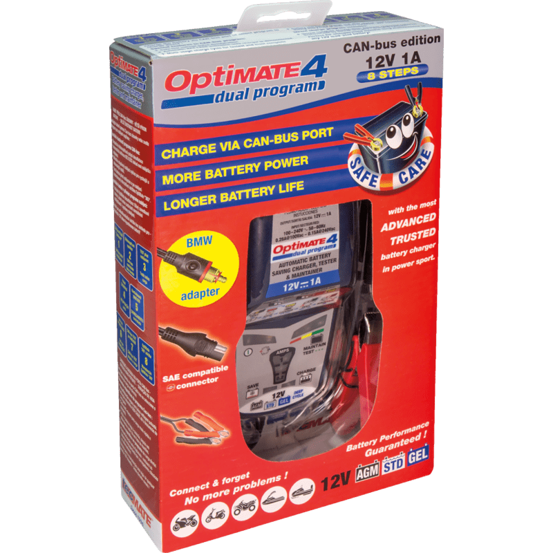 TECMATE OPTIMATE 4 CAN - BUS CHARGER (TM - 351) - DRIVEN Canada's Powersports 5425006145619TM - 351