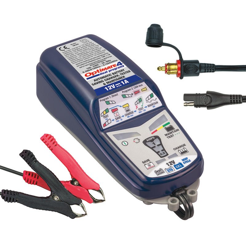 TECMATE OPTIMATE 4 CAN - BUS CHARGER (TM - 351) - DRIVEN Canada's Powersports 5425006145619TM - 351