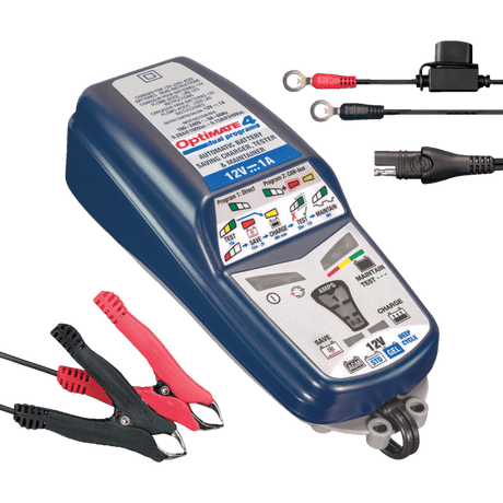 TECMATE OPTIMATE 4 DUAL PROGRAM CHARGER (TM - 341) - DRIVEN Canada's Powersports 5425006145411TM - 341